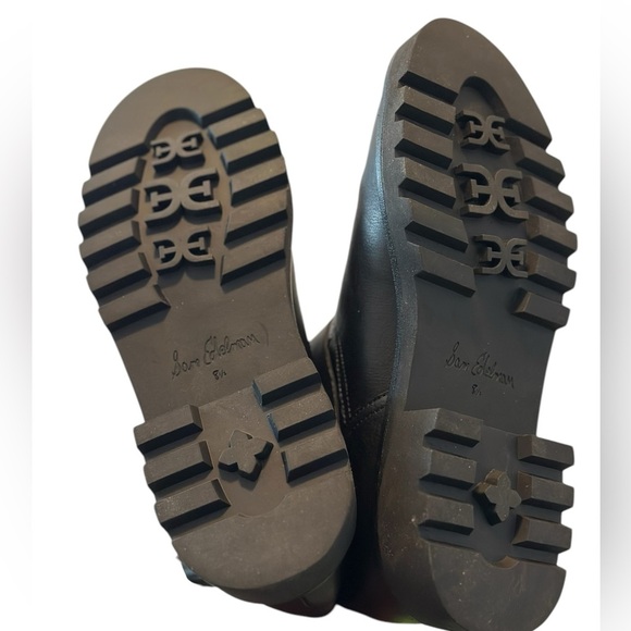 Sam Edelman Kinsley Biker  Black Leather Boots Women’s Size 8.5 - Picture 5 of 10